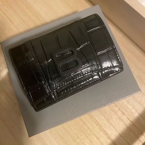 Balenciaga hourglass mini wallet